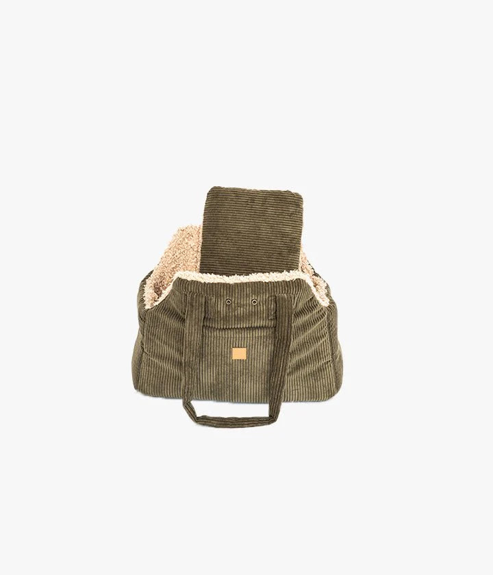 Lucky Luxuriöse Hundetasche – Khaki