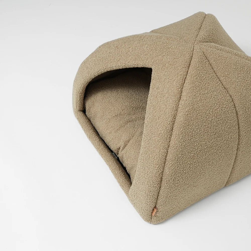 Bouclé Hundehöhle – Farbe Oat