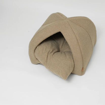 Bouclé Hundehöhle – Farbe Oat