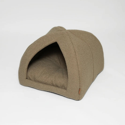 Bouclé Hundehöhle – Farbe Oat