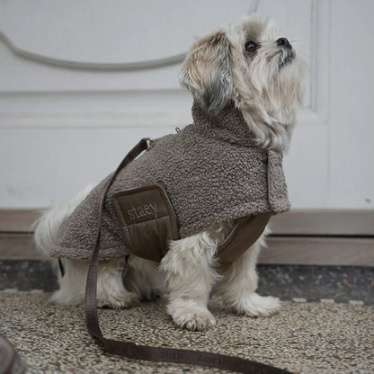 Teddy Hundemantel – Farbe Taupe