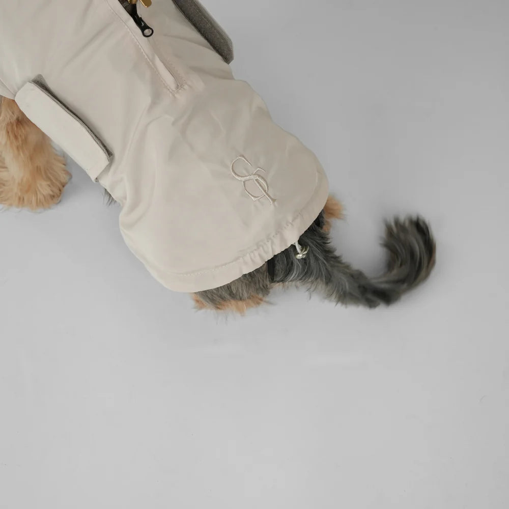 Vega Hunde-Regenmantel – Farbe Taupe