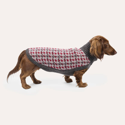 Hundestrickpullover Karo