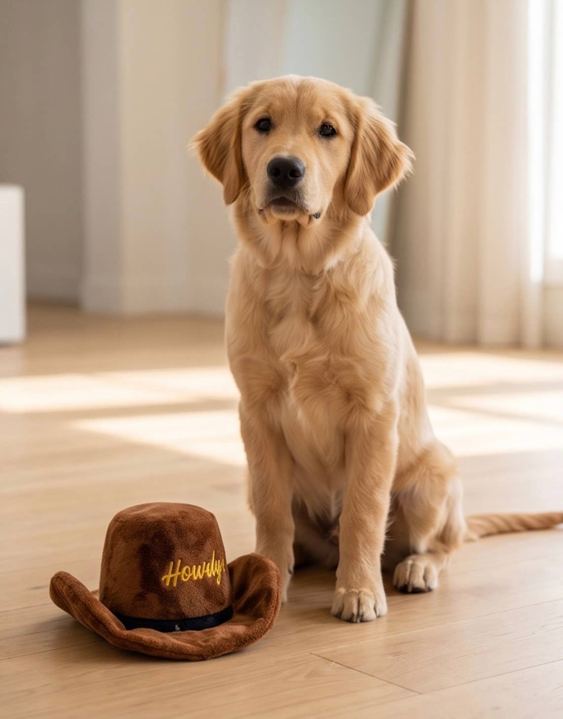 Brauner Cowboy-Hut für Hunde