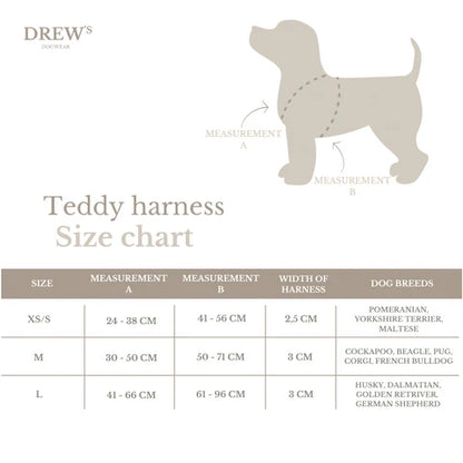 Teddy Hundegeschirr – Farbe Beige