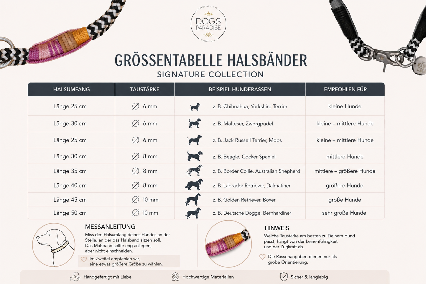 Signature Collection Tau Halsband - "Miami" in Gold oder Silber